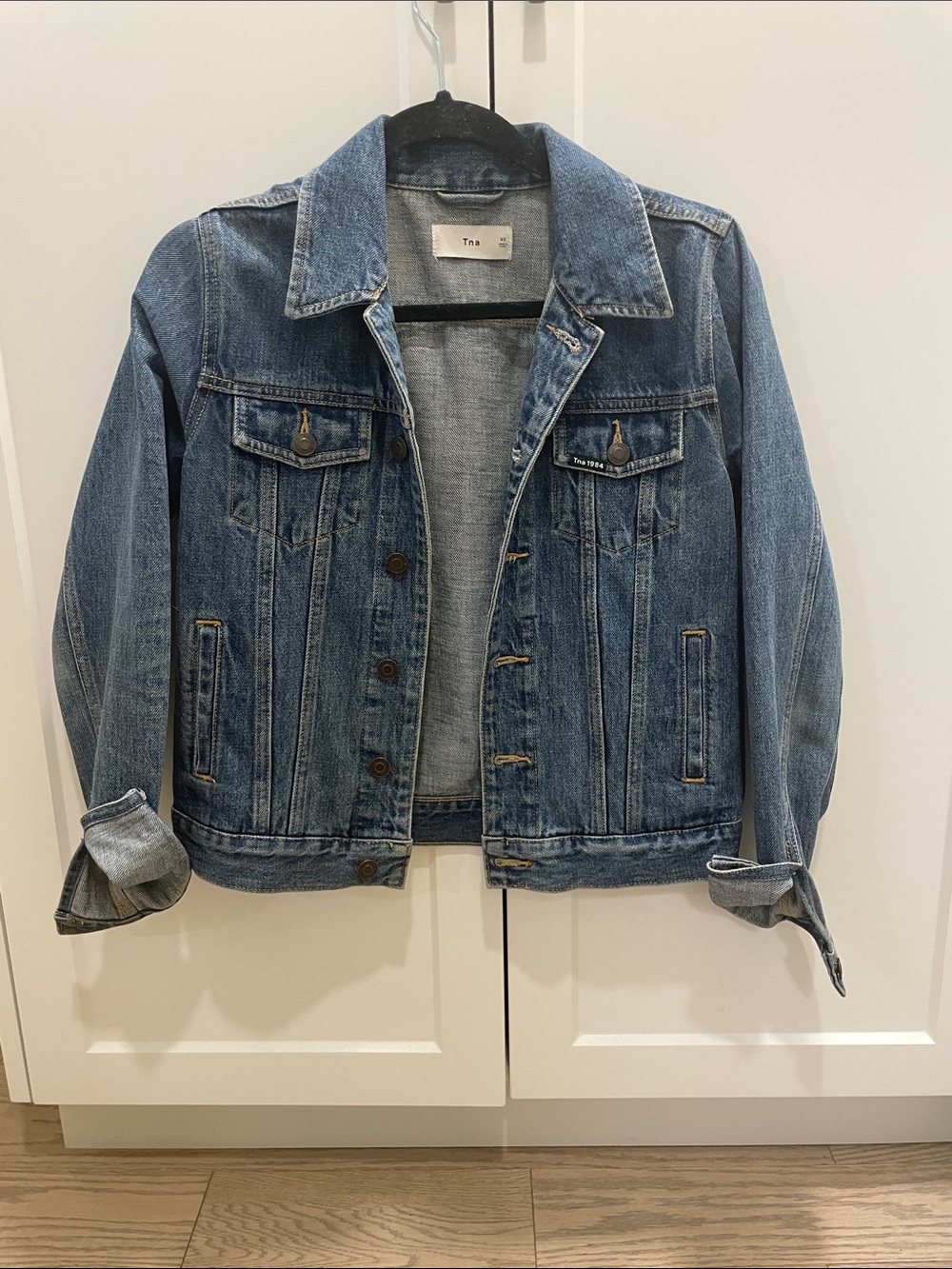 TNA Men's Light Blue Denim Trucker Jacket